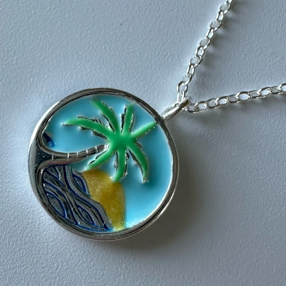 Sterling Silver Coastal Ocean Necklace​